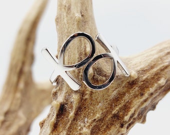 Double Ankh Ring (Stainless Steel)