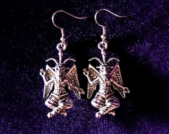 Baphomet Earrings (2 styles).