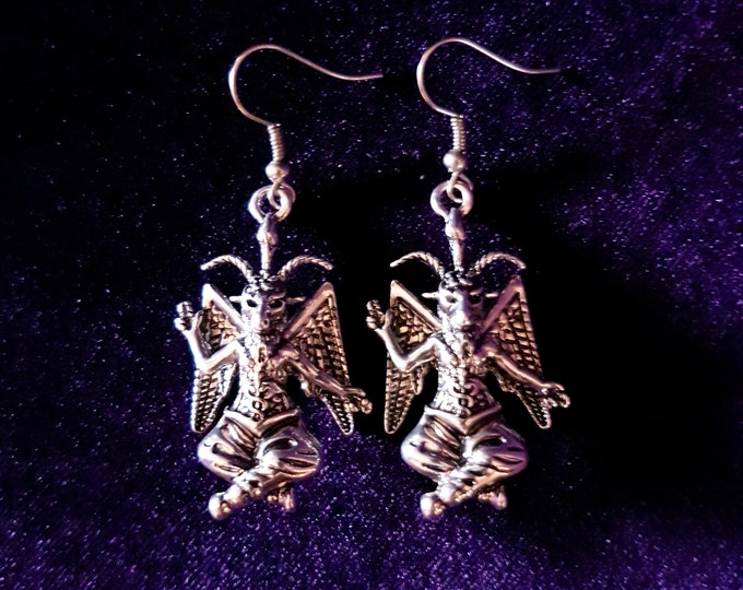 Baphomet Earrings (2 styles).