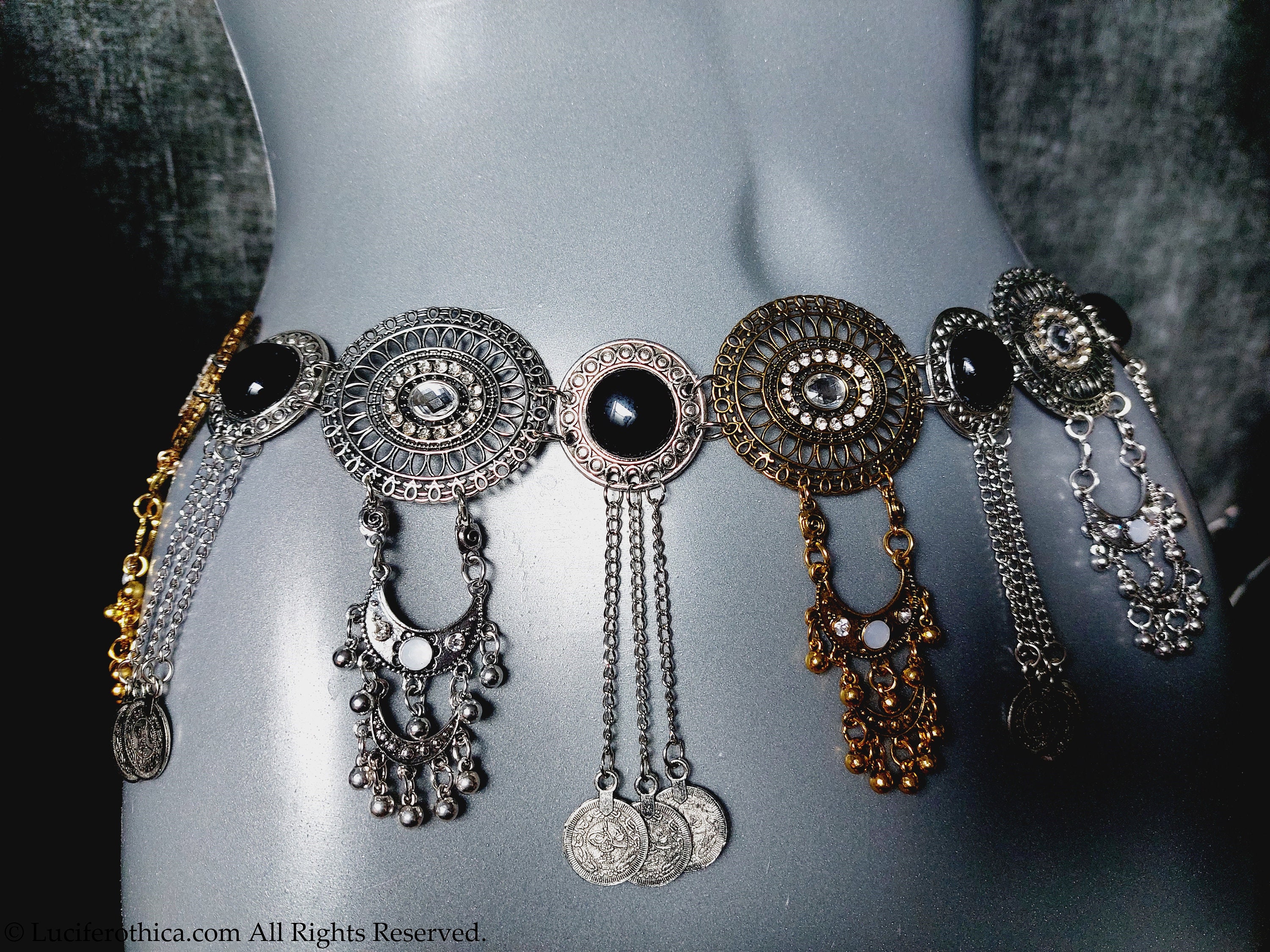 Traditional Gothic Hip Chain Belt