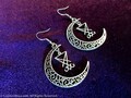 Nocturnal Lucifer Earrings - moon sigil luciferian gothic occult