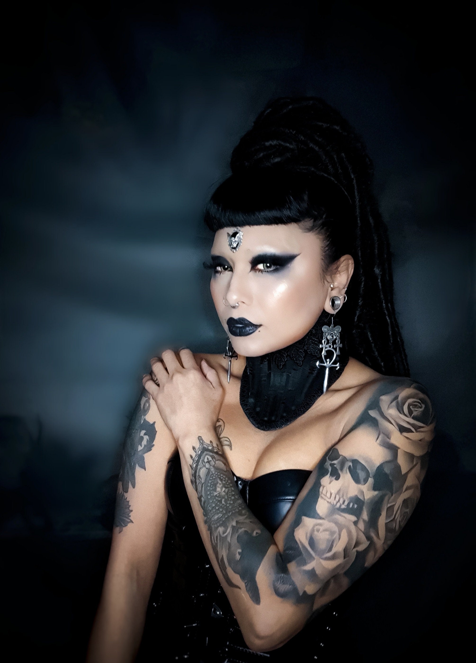 Gothic Vampire Ankh Earrings (2styles)
