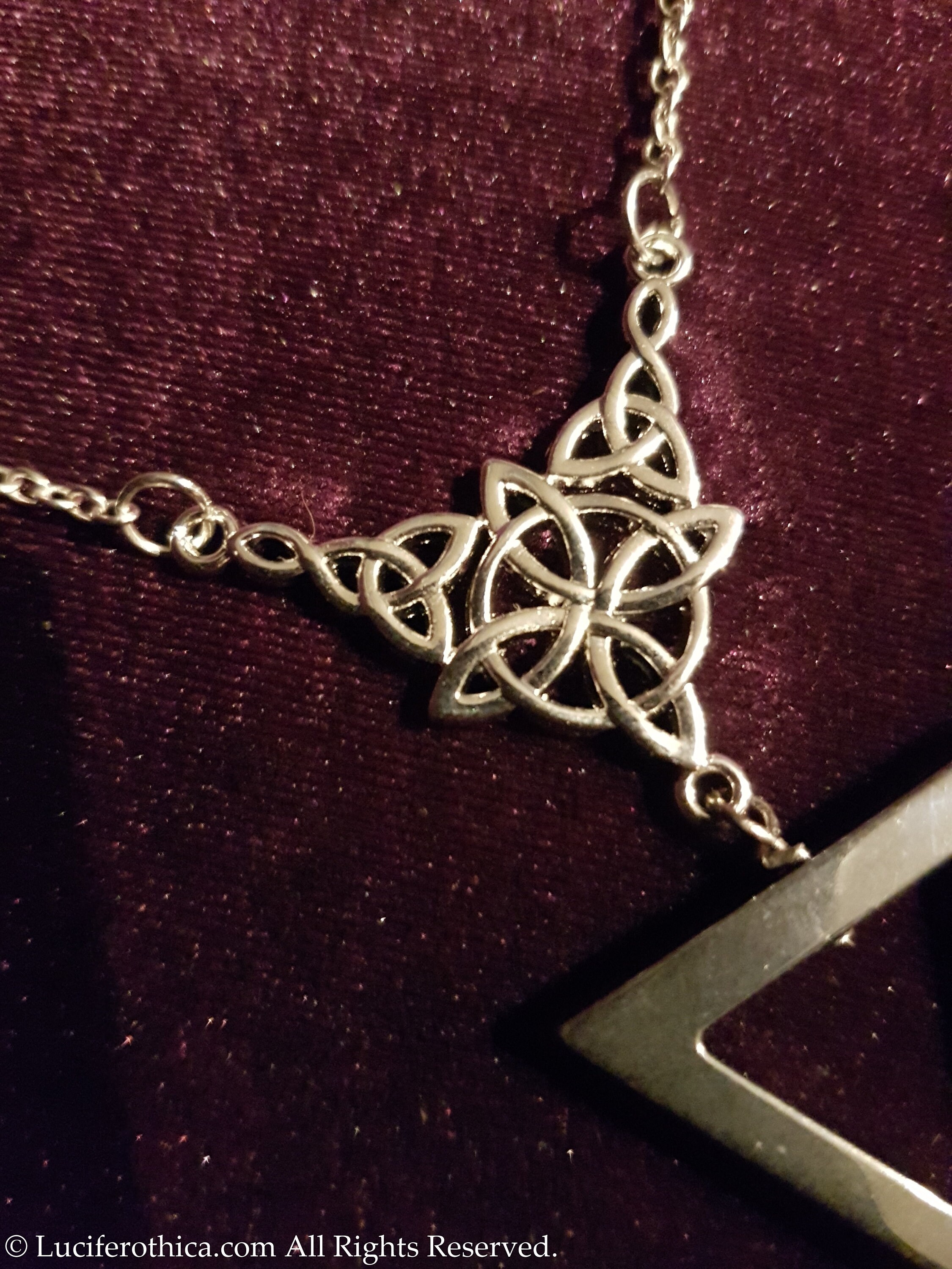 Celtic Triquetra Hematite Necklace