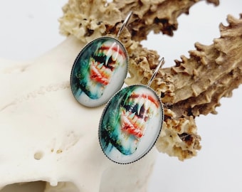 Vampire Fangs Leverback Earrings