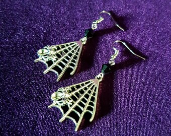 Spider Web Earrings