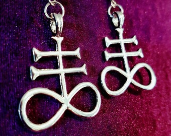 Satanic Cross | Brimstone | Leviathan Earrings