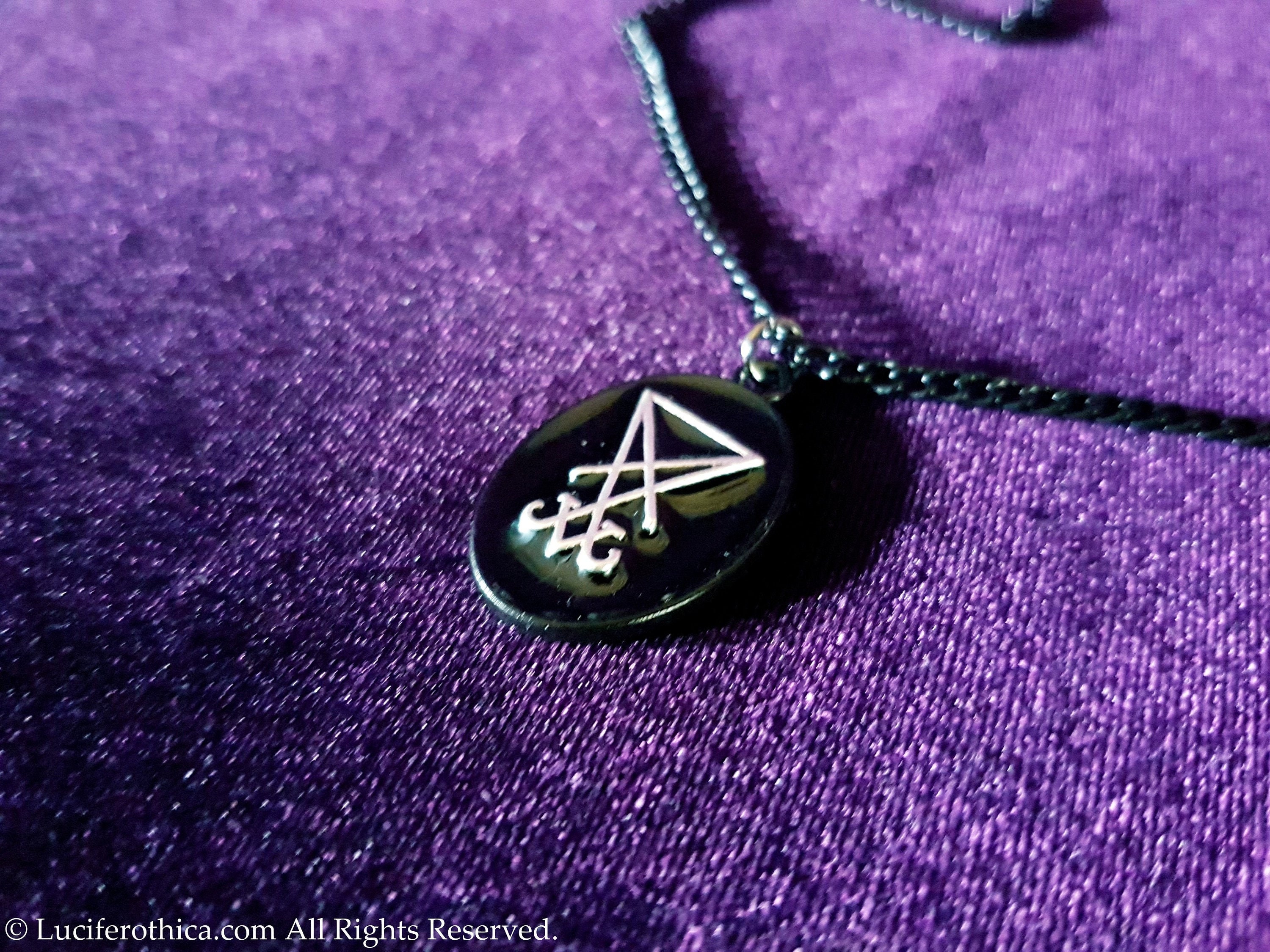 Mini Sigil of Lucifer Necklace