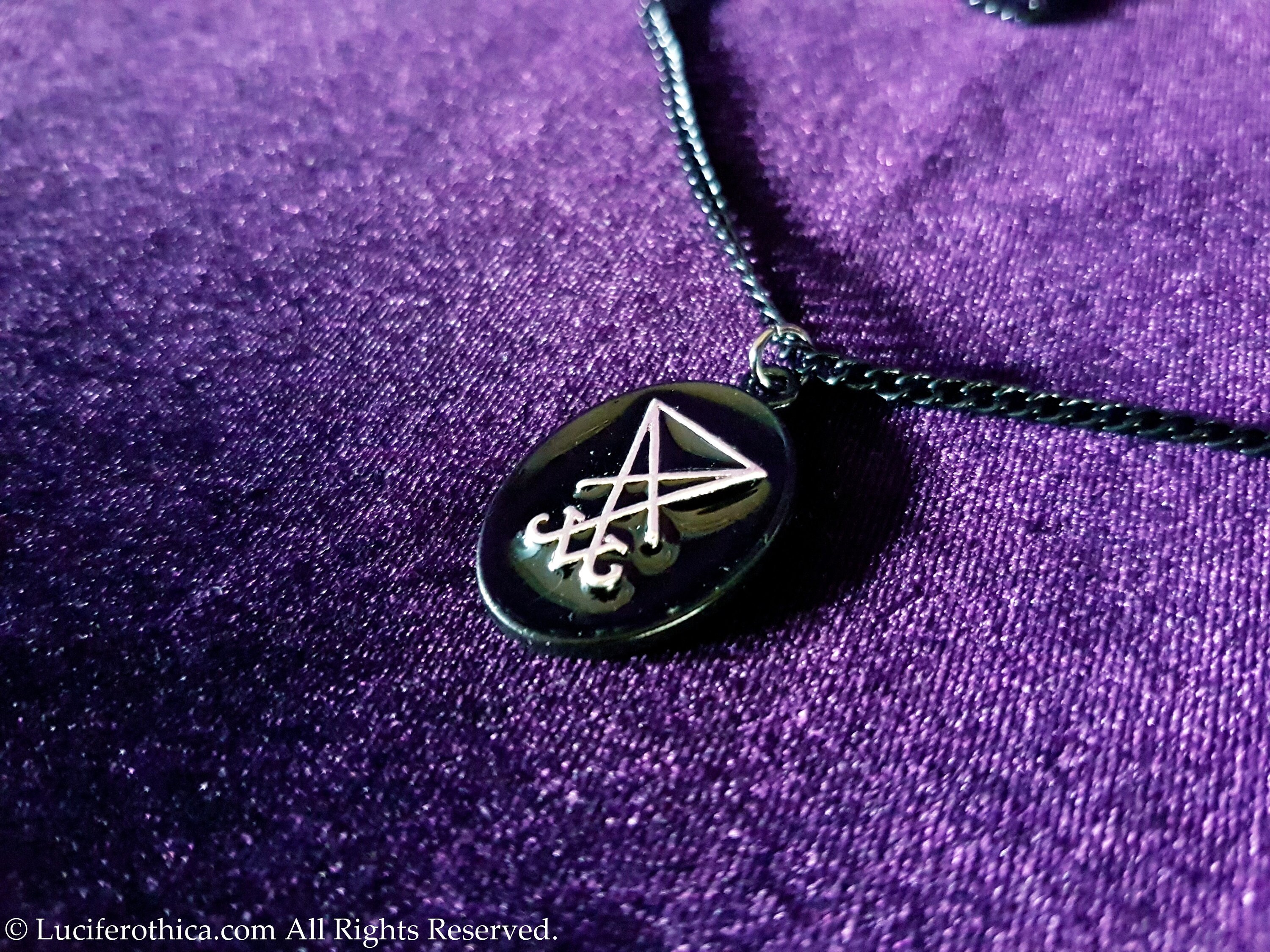 Mini Sigil of Lucifer Necklace