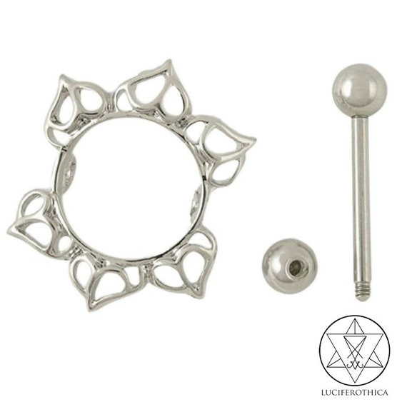 Flower Mandala Nipple Jewel spiritual Piercing Nipple Decoration