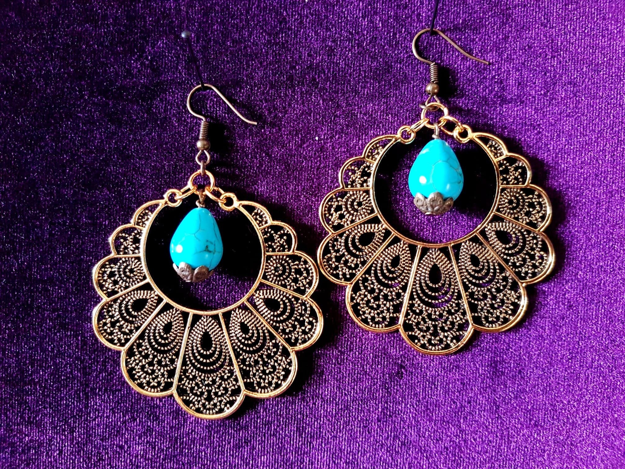 Peacock style earrings Clearance
