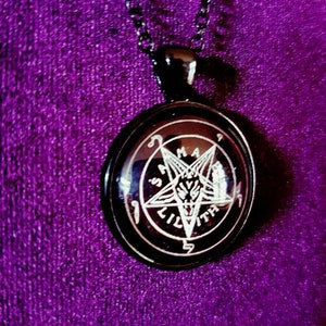Samael Lilith Sigil of Baphomet Pendant Occult Sigil of Baphomet