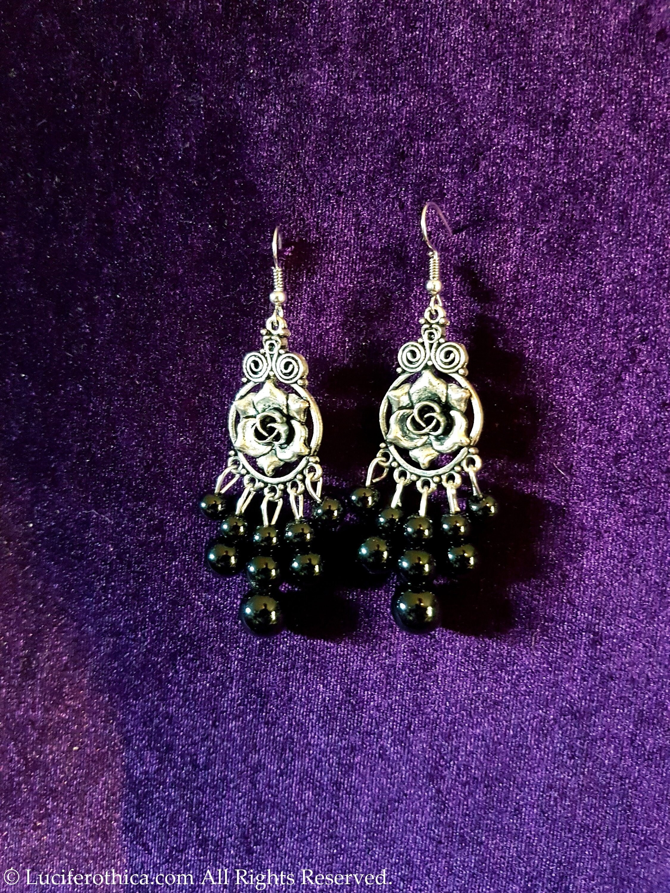 Gothic Rose Earrings