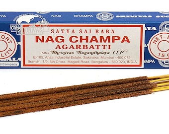 Satya Sai Baba Nag Champa Incense Sticks 15g Pack - occult spiritual incence