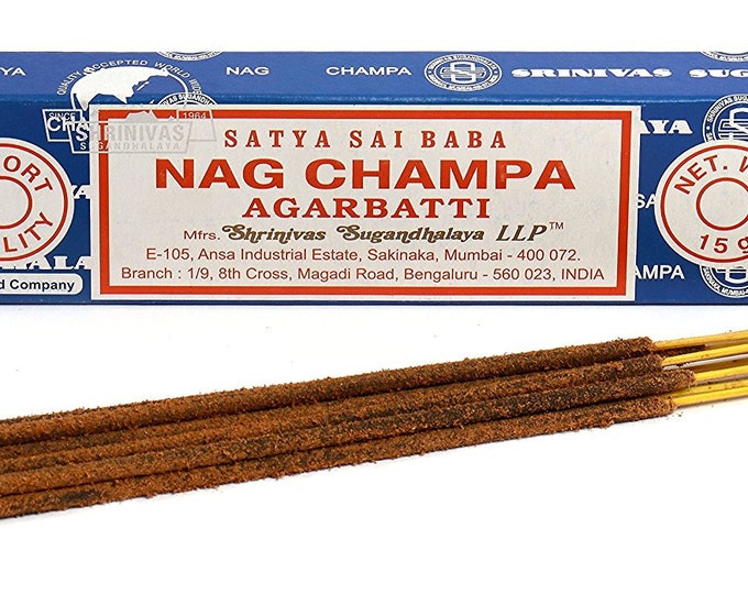 Satya Sai Baba Nag Champa Incense Sticks 15g Pack