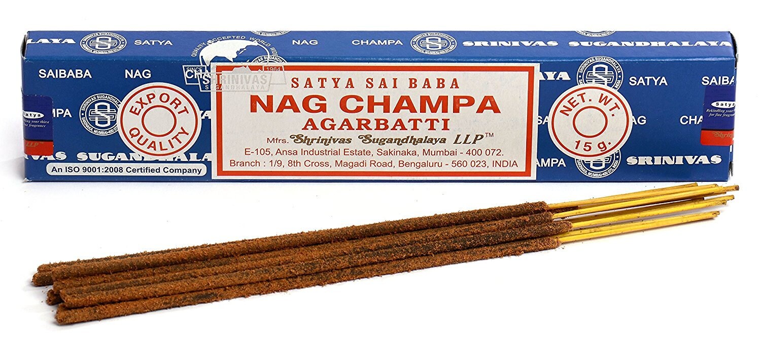 Satya Sai Baba Nag Champa Incense Sticks 15g Pack occult spiritual