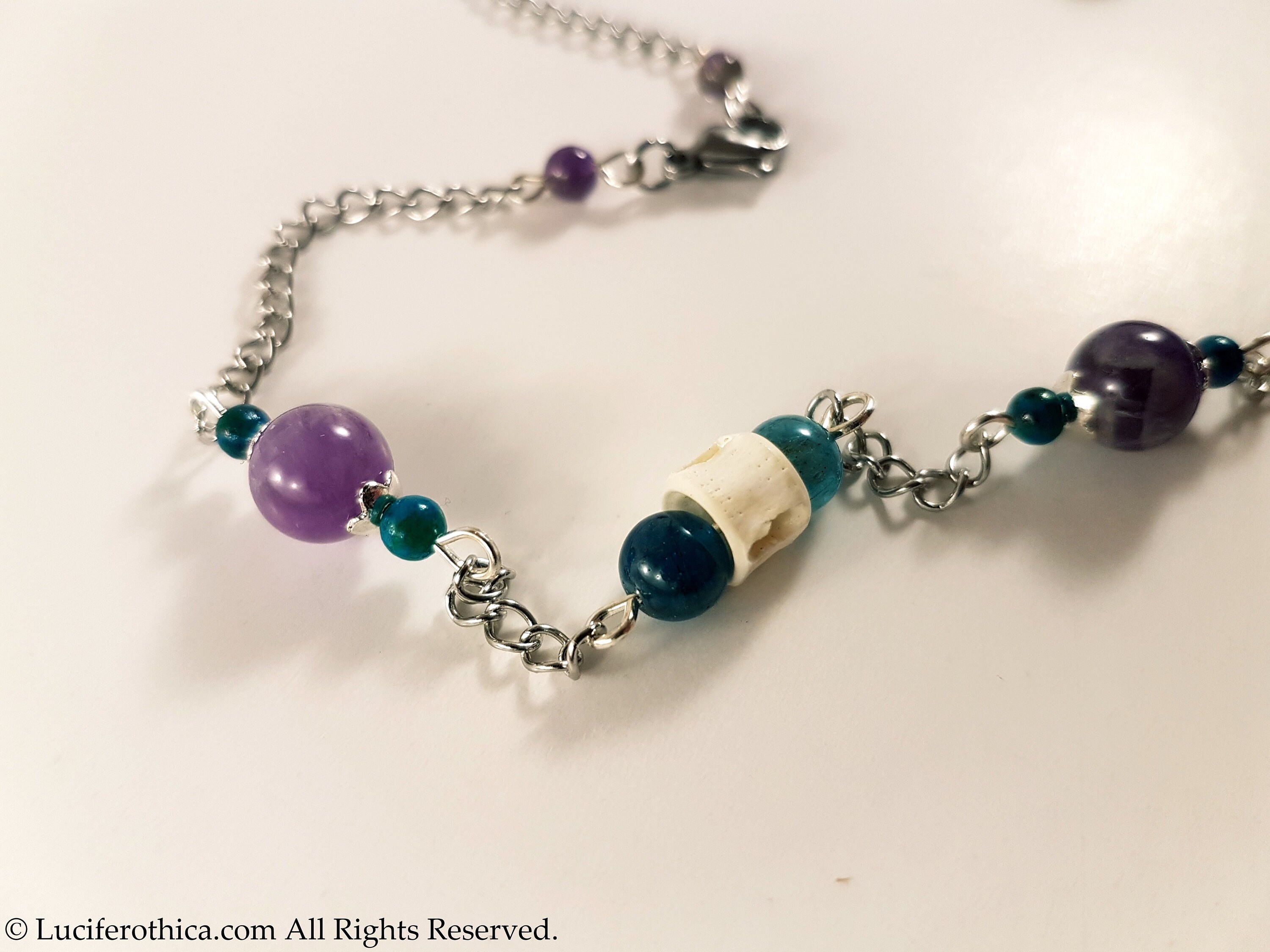 Pisces Gemstone Zodiac Necklace