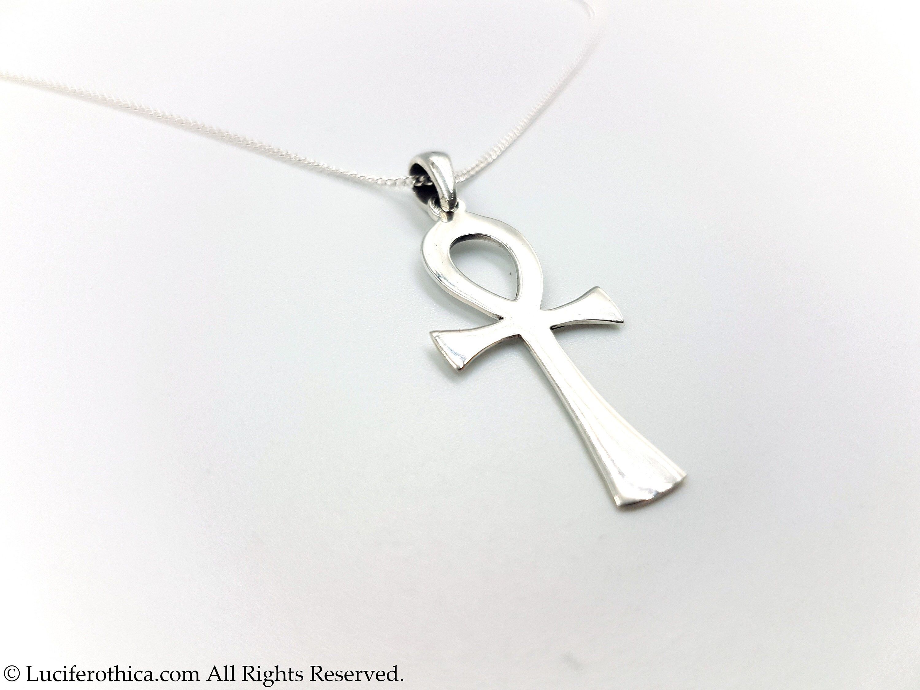 Sterling Silver Ankh Pendant (925)