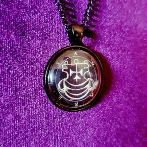 Sigil of Agares Necklace - Demonic Satanic Black Magic Daemons Demons Left Hand Path Monk Demonolatry Invocation agares pendant ritual gift