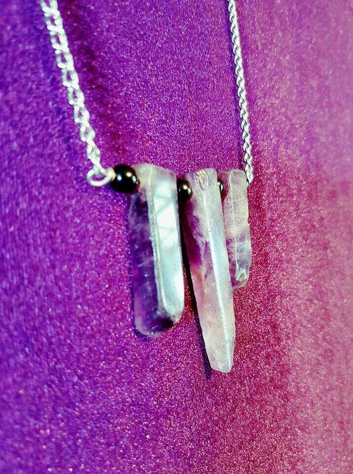 amethyst gemstone necklace