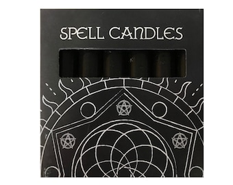 Spell Candles (Black/Purple)