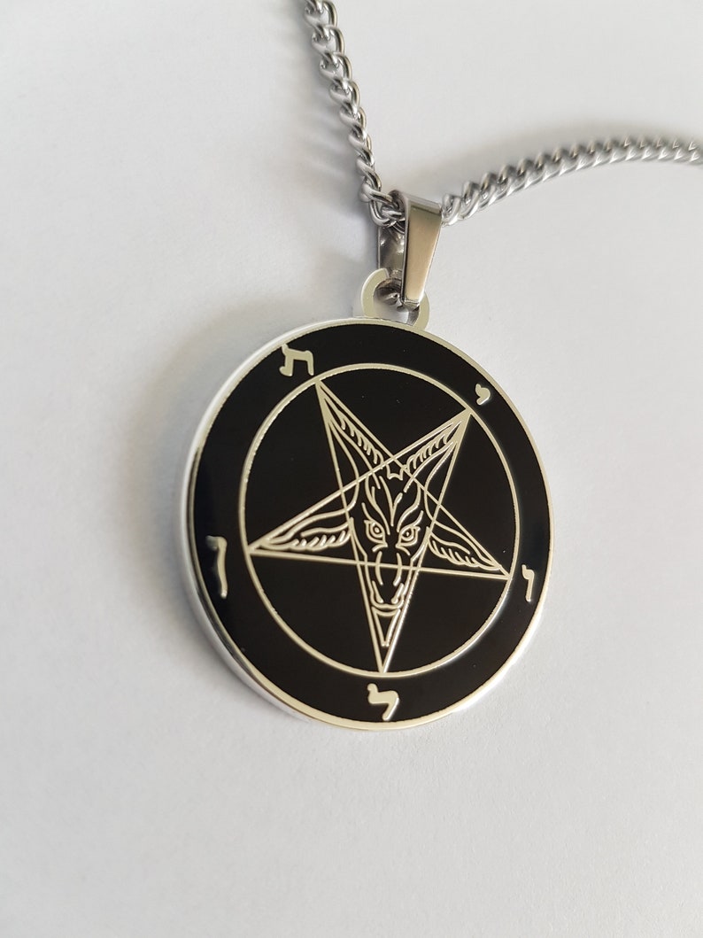 Sigil of Baphomet Pendant Bessy Version occult left hand | Etsy