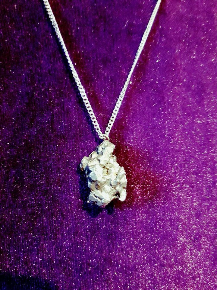 Meteorite Sterling Silver Pendant