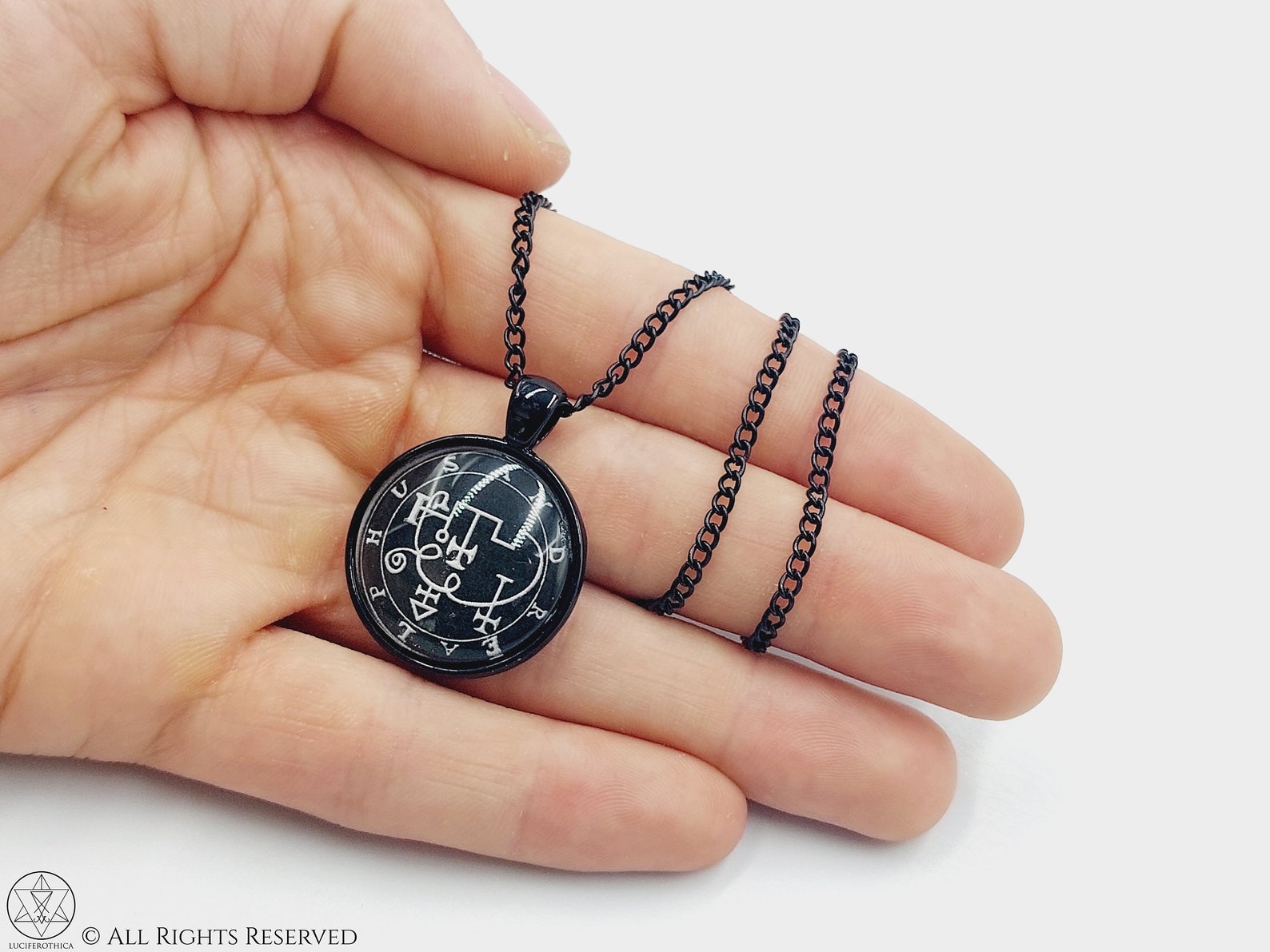 Sigil of Andrealphus Necklace Occult Demonic Love Demon Goetic Goth ...