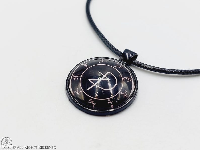 DZ Sigil Invocation Necklace - Nine Divinities Occult Seal Pendant ...