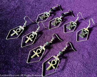 Classy Earrings (Sigil of Lucifer or Ankh | 4 styles)