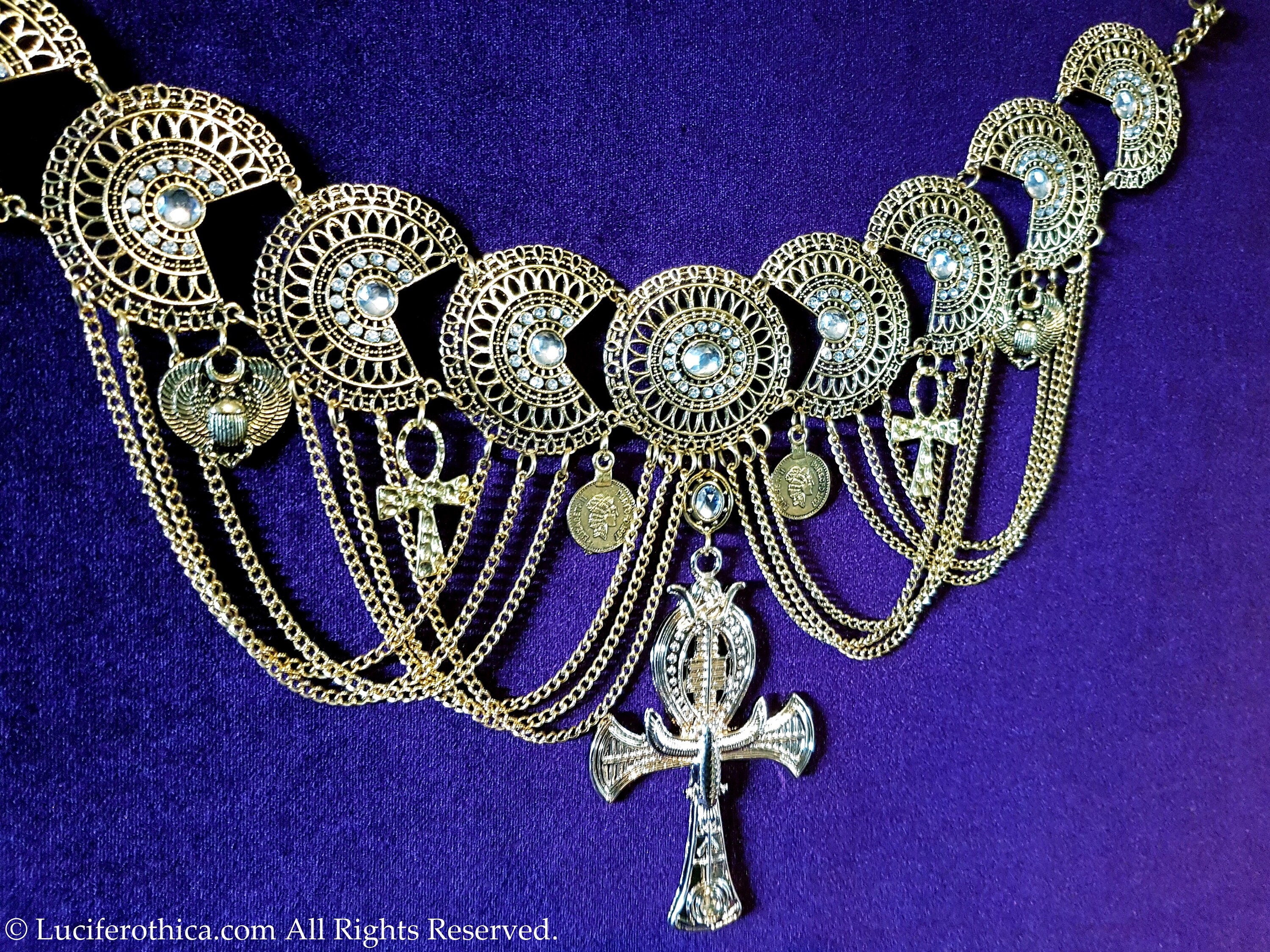 Egyptian Ankh Hip Chain Belt