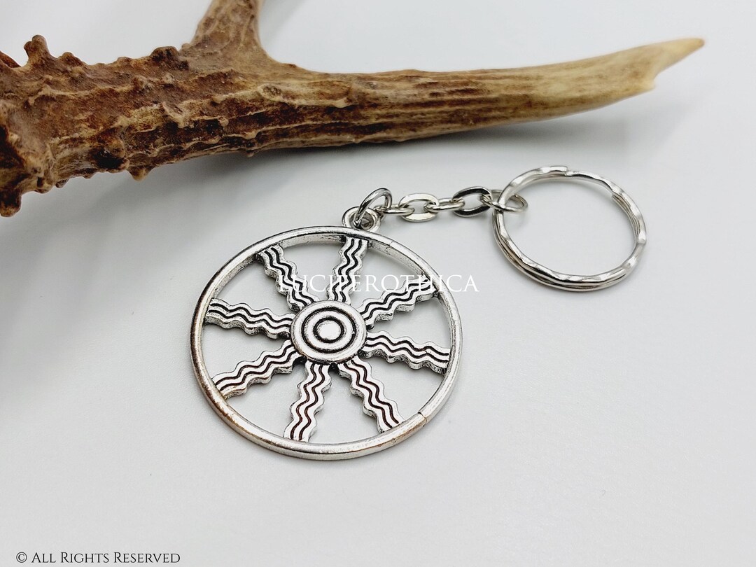 Star of Shamash Keychain - UTU Mesopotamian Sun God Star of Amna Gift ...