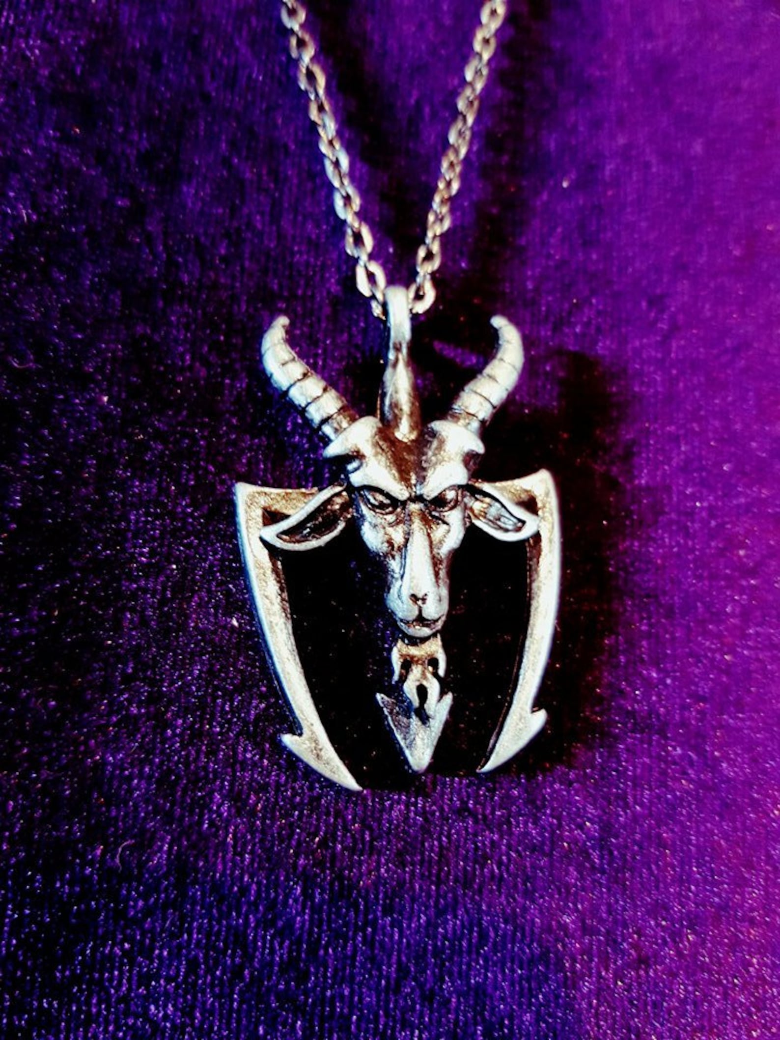 Baphomet Trident Pendant occult sigil of baphomet satanic | Etsy