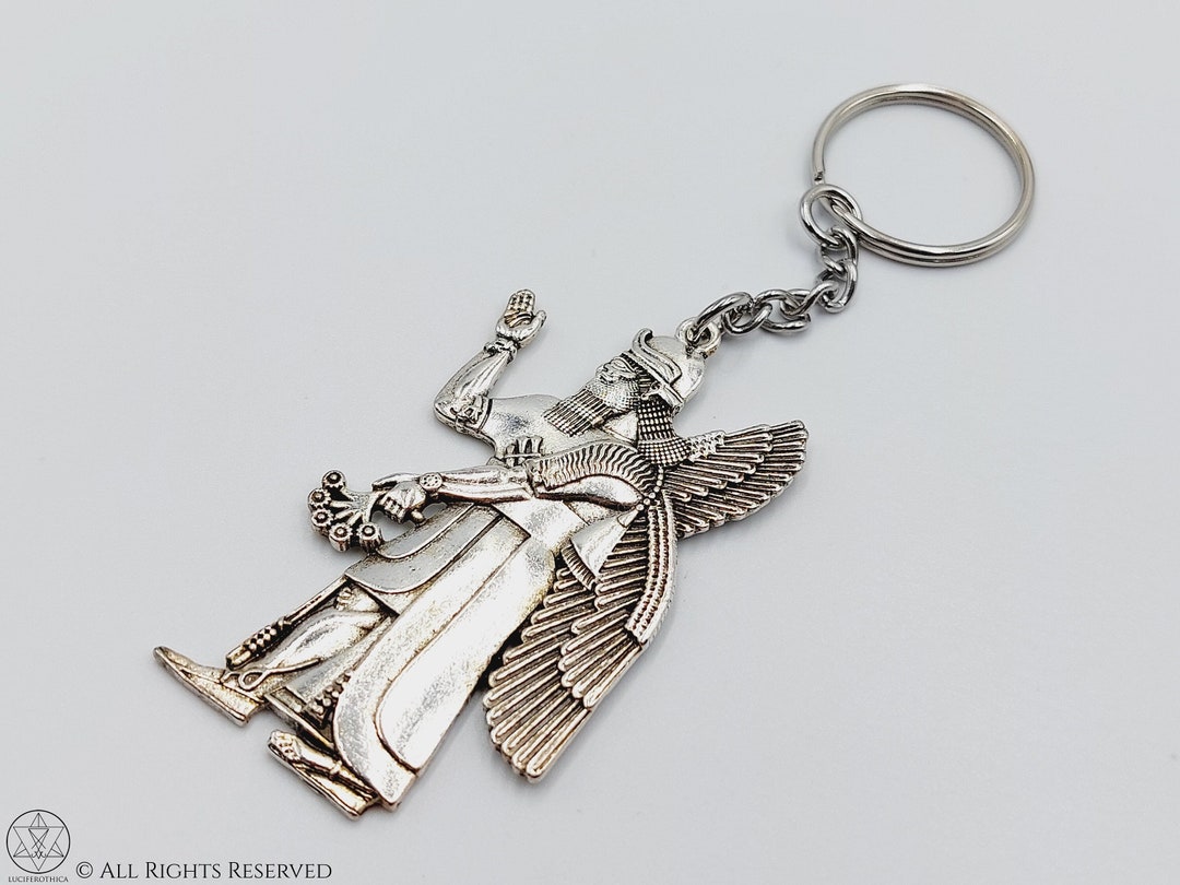 Enki Keychain - Mesopotamian Akkadian Assyrian Occult Sumerian ...