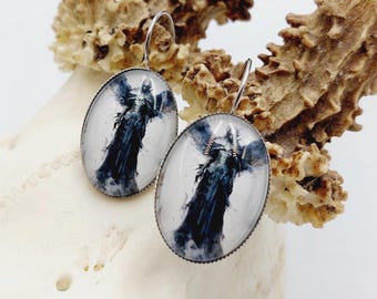Beelzebub Dark Angel Leverback Earrings