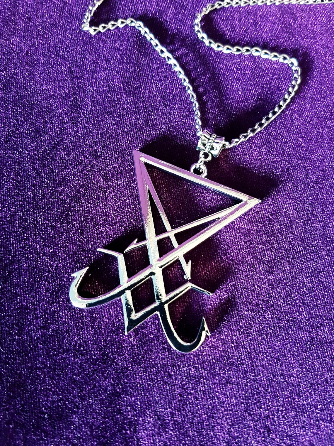 Sigil of Lucifer Pendant occult new sigil of lucifer design | Etsy