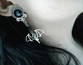 Vampire Bat Earrings/Plugs