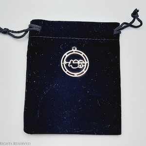 Clauneck Jewelry Bag | Pouch - Sigil of Clauneck wealth seal Drawstring Pendant necklace bracelet ring incense black altar bag gothic gift