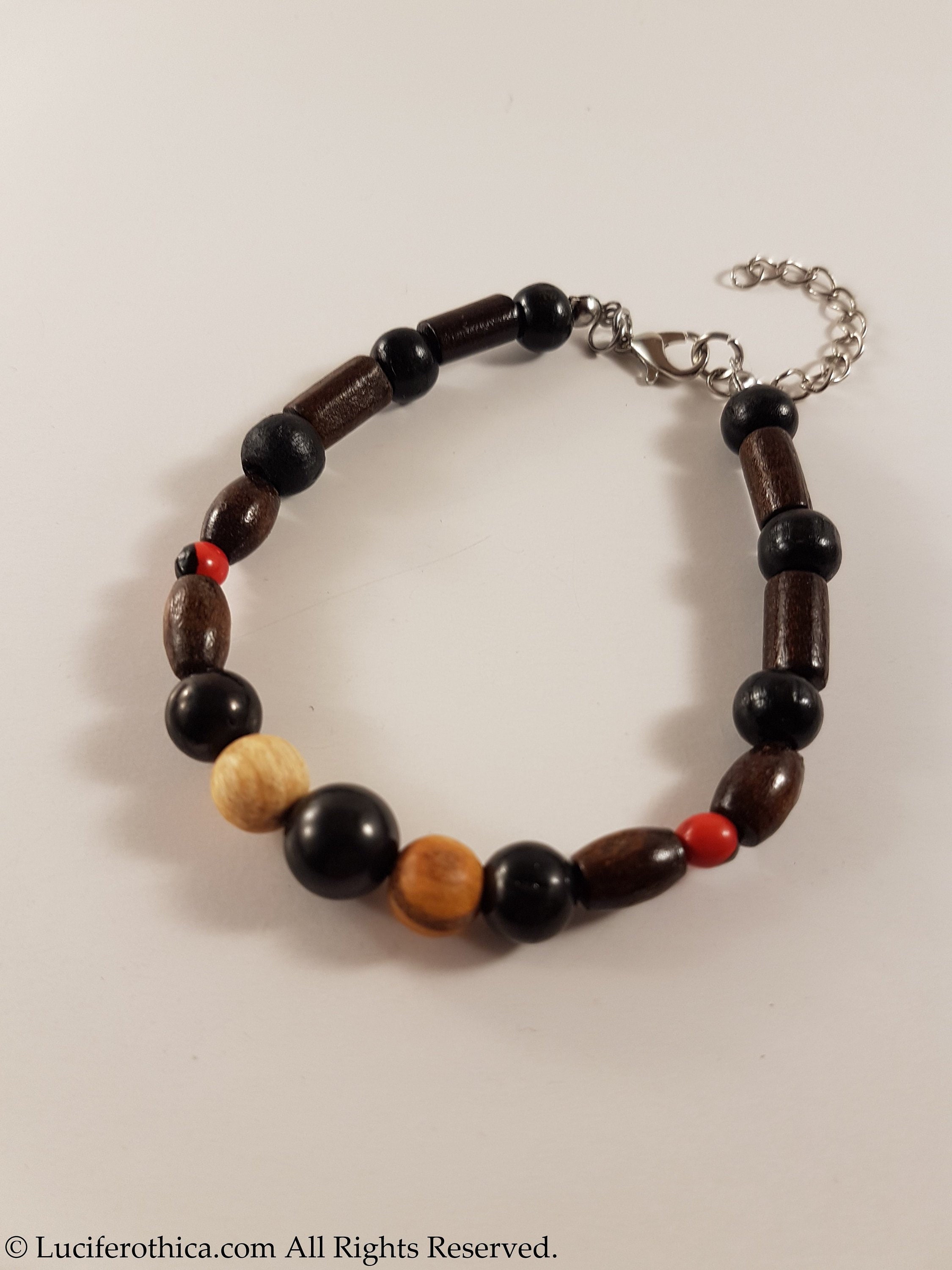 Shungite Stone | Palo Santo Wood | Huayruro Bracelet