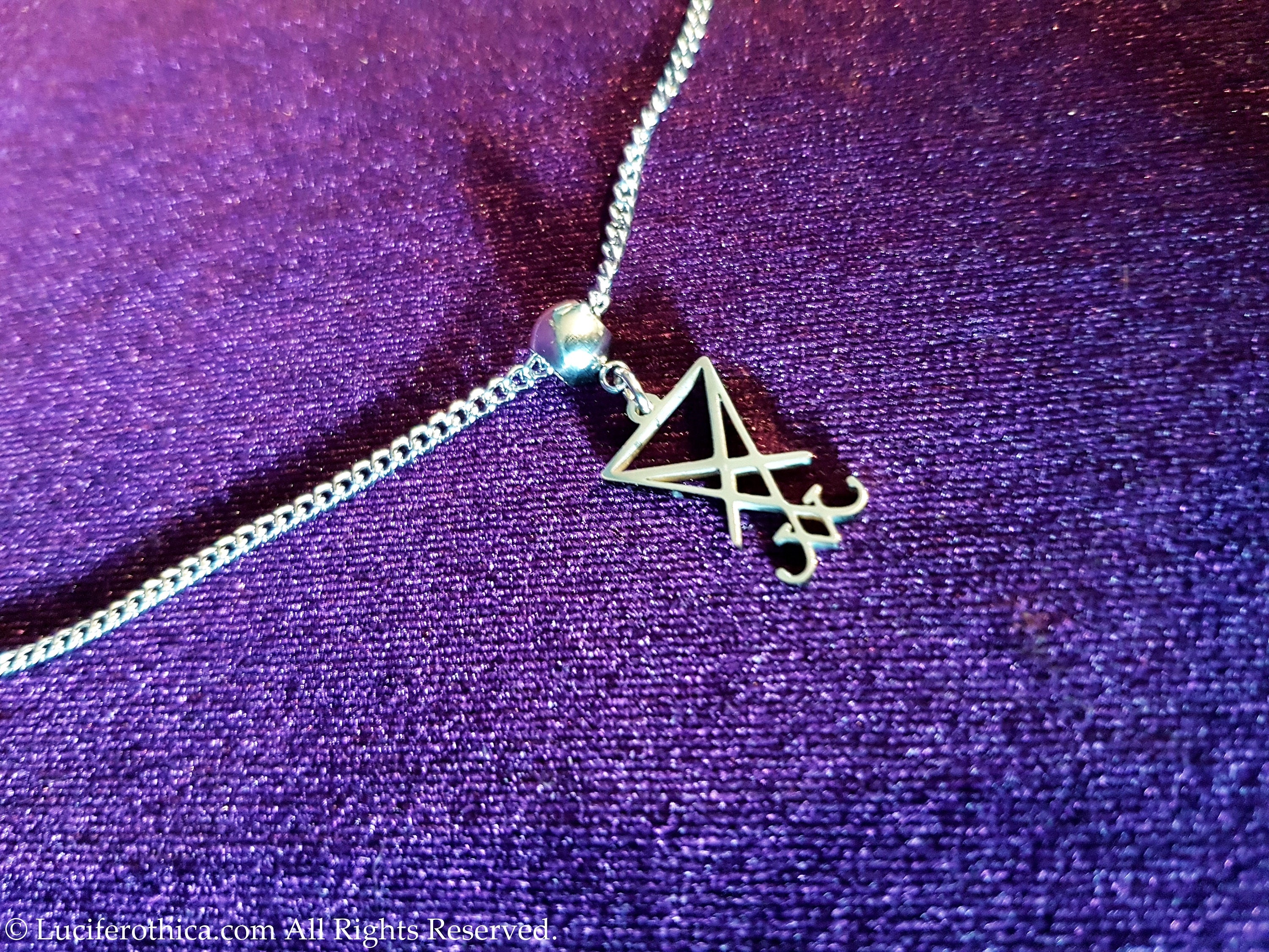 Mini Sigil of Lucifer Necklace