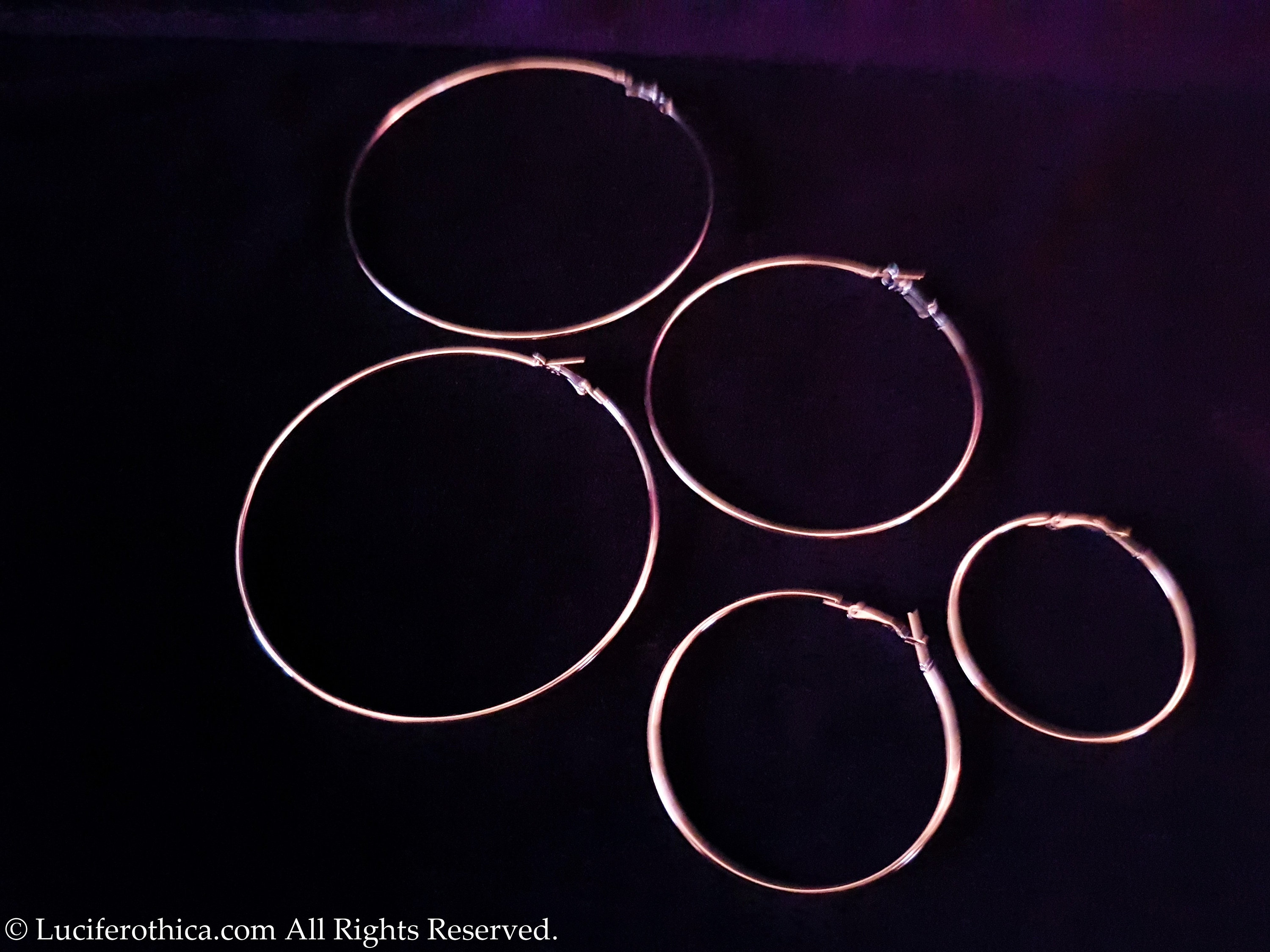 Different Size Hoop Earrings (5 sizes)