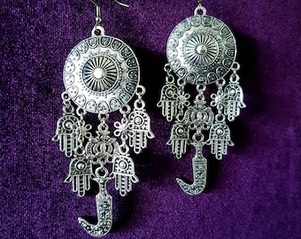 Jambiya Hamsa Protection Earrings