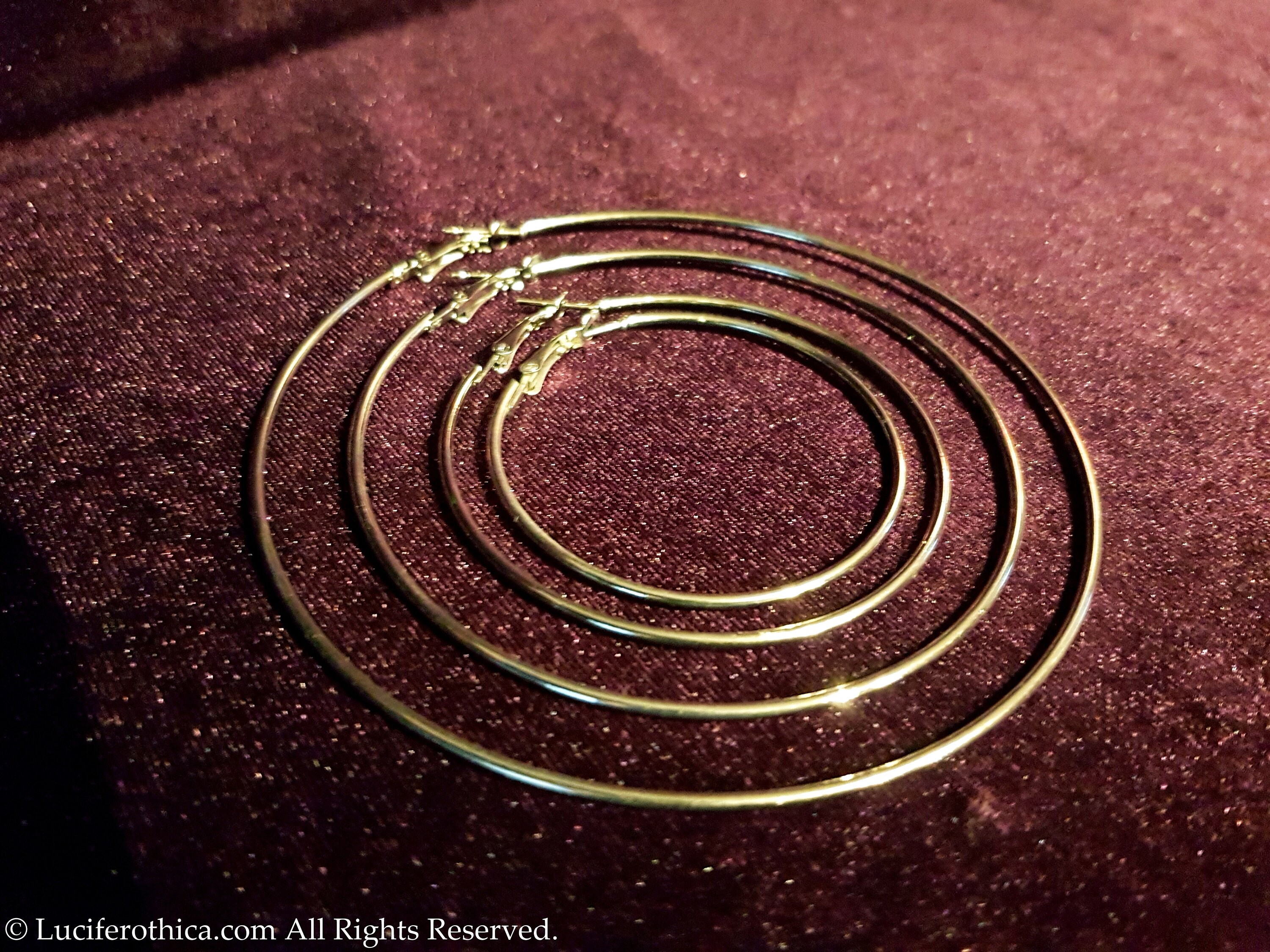 Different Size Hoop Earrings 5 Sizes Classic Circle Hoop Etsy