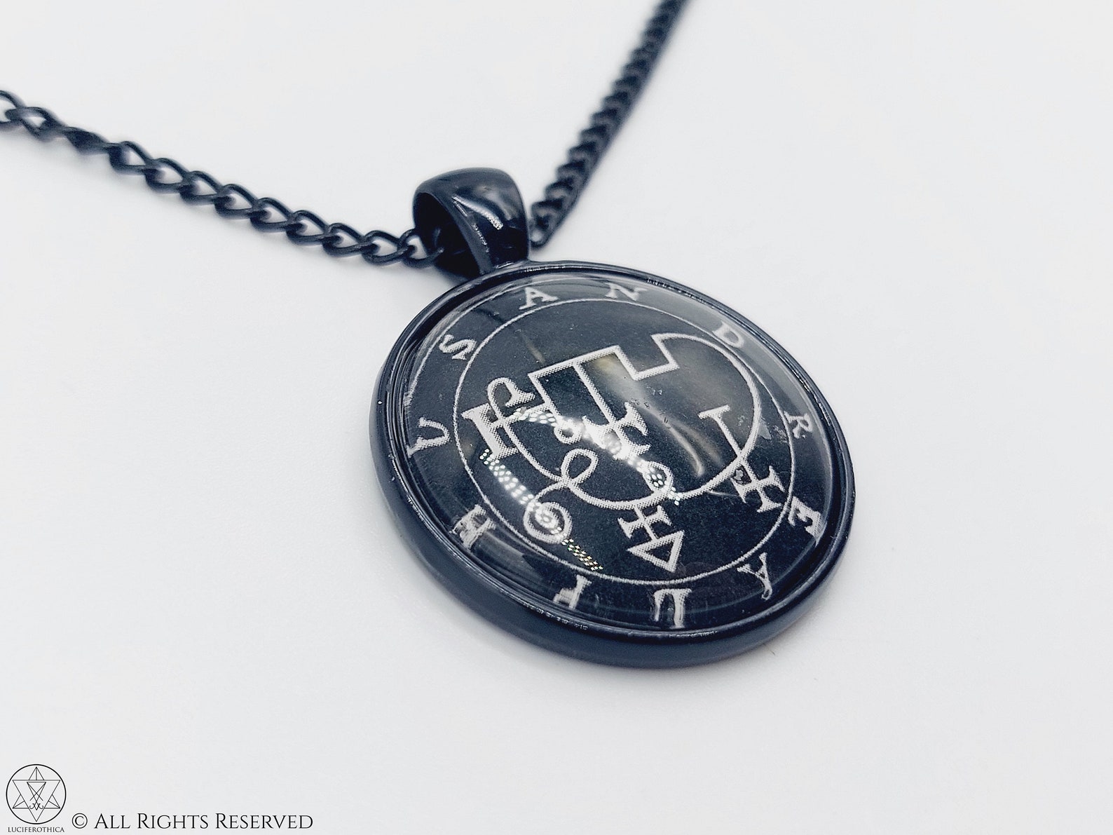 Sigil of Andrealphus Necklace Occult Demonic Love Demon Goetic Goth ...