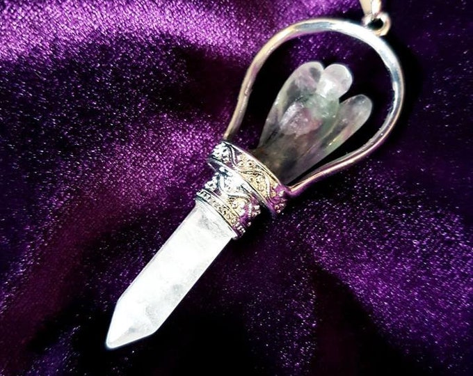 Gemstone Angel Pendants (different gemstones available)