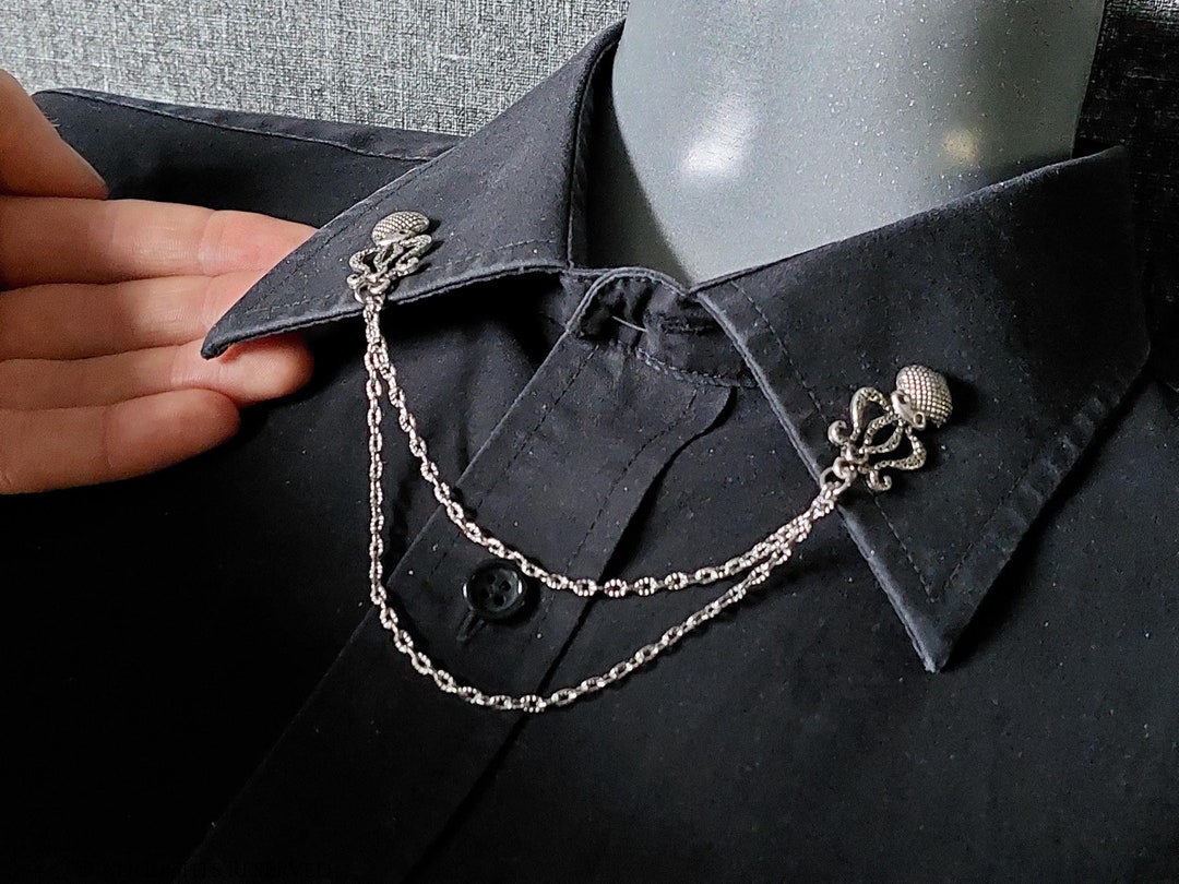 Cthulhu Octupus Collar Pin in Silver Tone - H.p. Lovecraft Gentleman ...