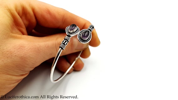 Amethyst Bracelet - Amethyst crystal gemstone bracelet