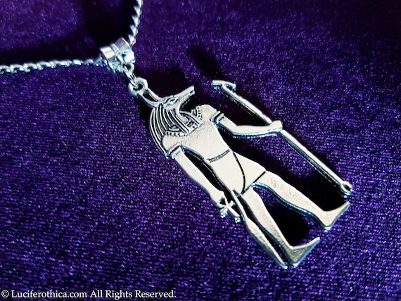 Anubis Pendant (3 styles) - occult egyptian god of decay embalming funerals ankh gothic egypt jackal necklace honouring dead heart weight