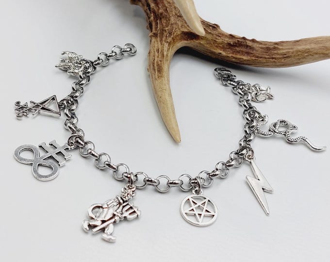 Left Hand Path Charm Bracelet