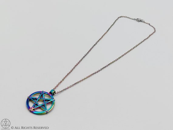 Lienzo For Sale Con La Obra «Pentagrama Invertido Con Cabra Baphomet - Foto 10