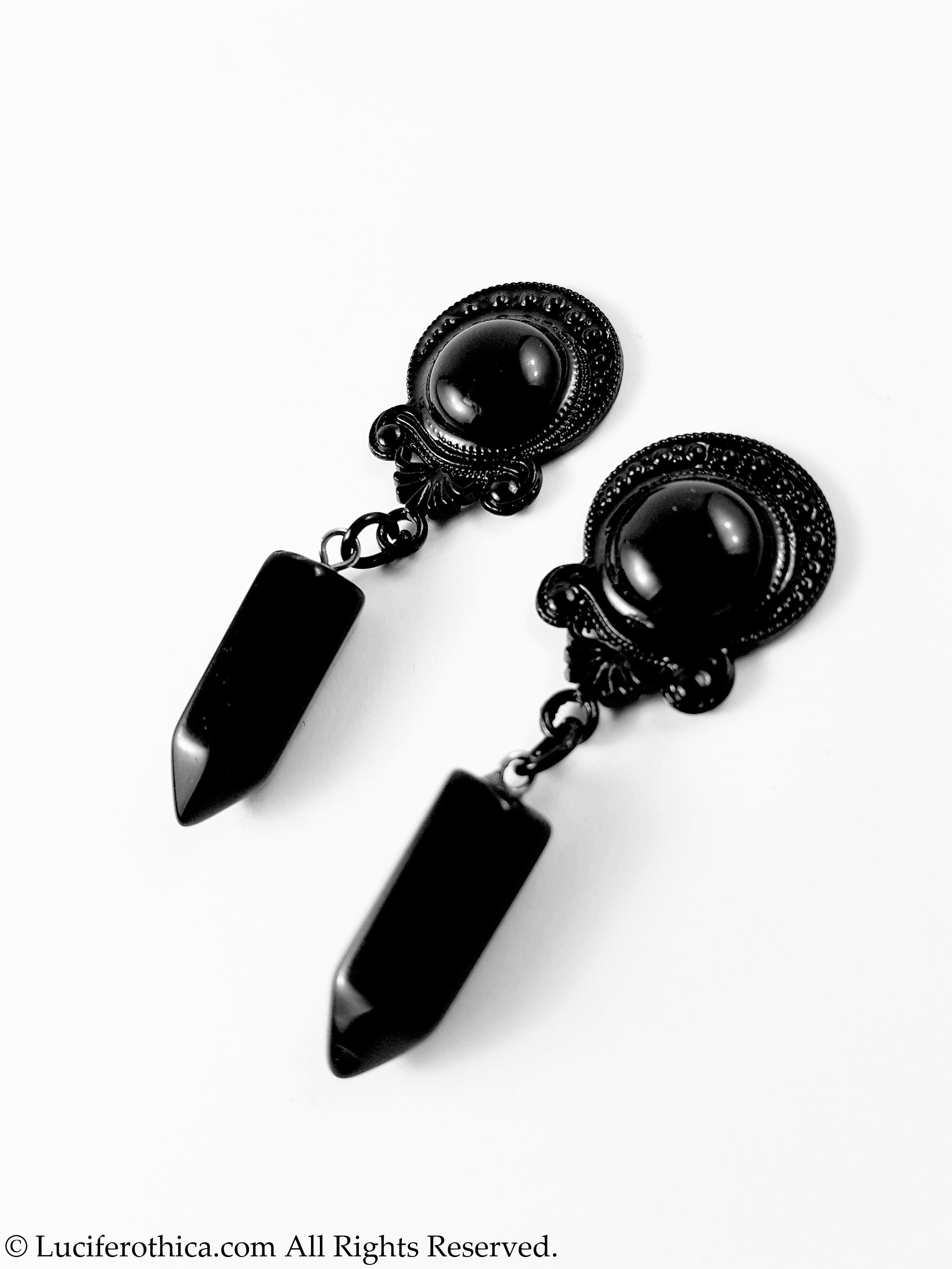 Onyx Plugs/Earrings